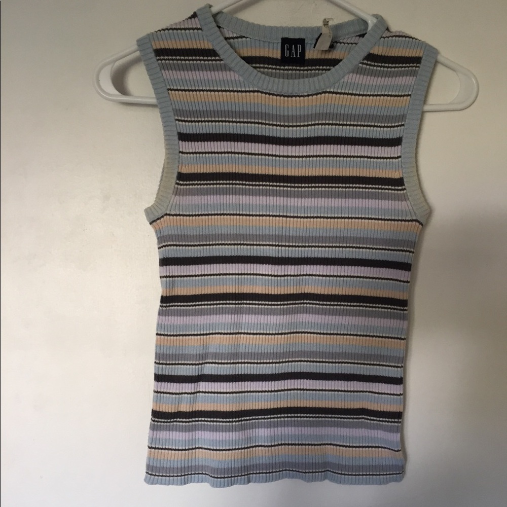 GAP Vintage 100% Cotton Crew Neck Sweater Gray XS